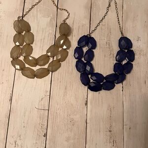 Chic Dual-Tone Necklace bundle of two